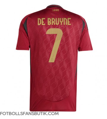 Belgien Kevin De Bruyne #7 Replika Hemmatröja EM 2024 Kortärmad